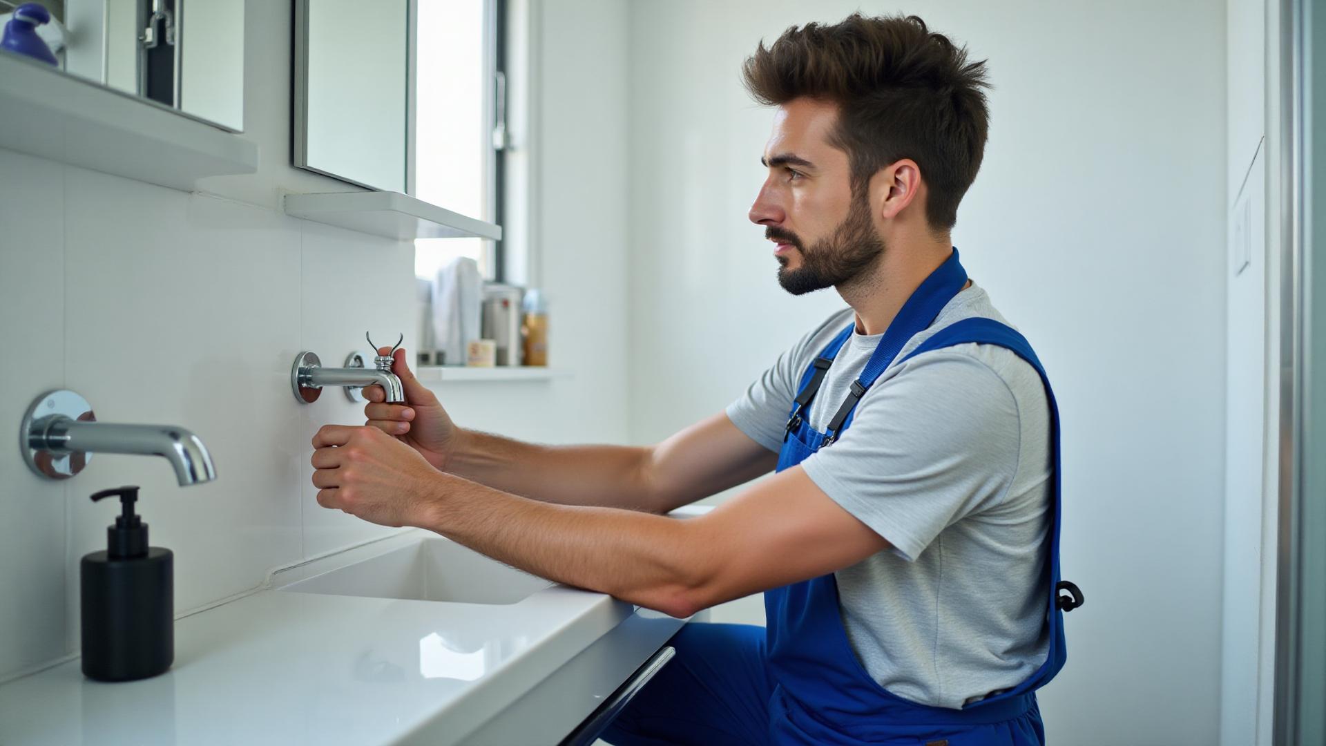 Professional plumber working in Adelaide